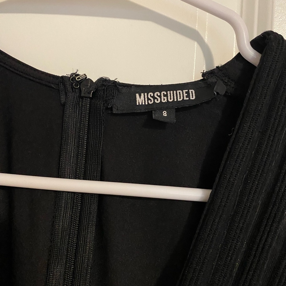 Missguided Black Ruched Bodycon Dress - Picture 2 of 6